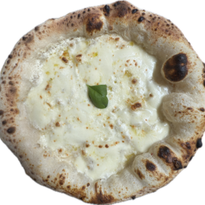 Pizza mit Sauerrahmcreme & Mozzarella "Fior di Latte"